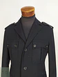 Chaqueta Negra Cole Haan 100% Lana Detalles Cuero Talla M - Miniatura 5