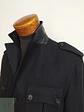 Chaqueta Negra Cole Haan 100% Lana Detalles Cuero Talla M - Miniatura 7