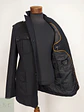 Chaqueta Negra Cole Haan 100% Lana Detalles Cuero Talla M - Miniatura 10