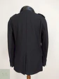 Chaqueta Negra Cole Haan 100% Lana Detalles Cuero Talla M - Miniatura 12