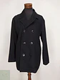 Abrigo Cruzado Negro Kenneth Cole 60% Lana Talla XL - Miniatura 1