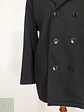 Abrigo Cruzado Negro Kenneth Cole 60% Lana Talla XL - Miniatura 2