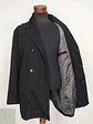 Abrigo Cruzado Negro Kenneth Cole 60% Lana Talla XL - Miniatura 7