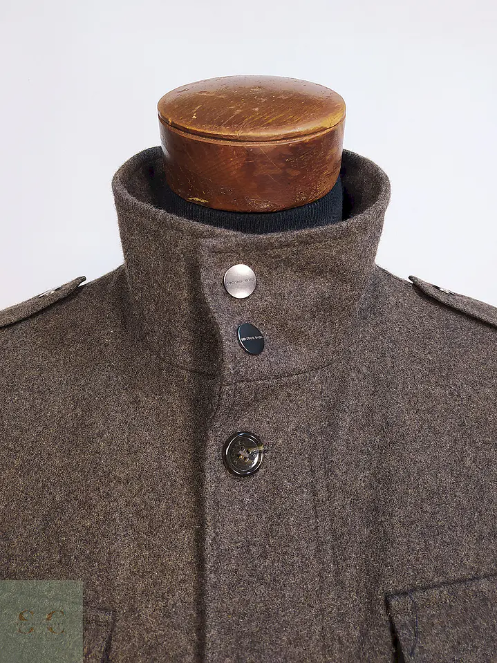 Abrigo Chaqueta Café Michael Kors Talla L 7