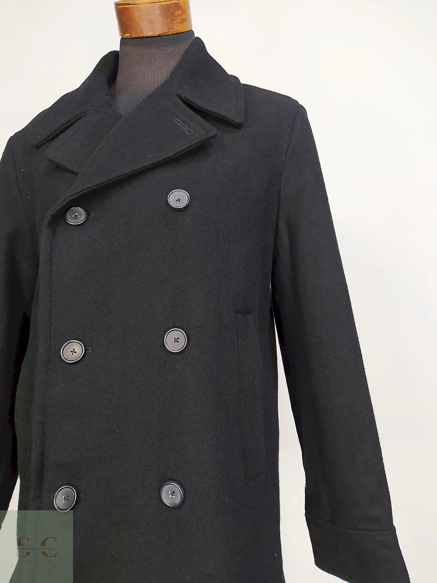 Marinero Negro Merona 60% Lana Talla L 4