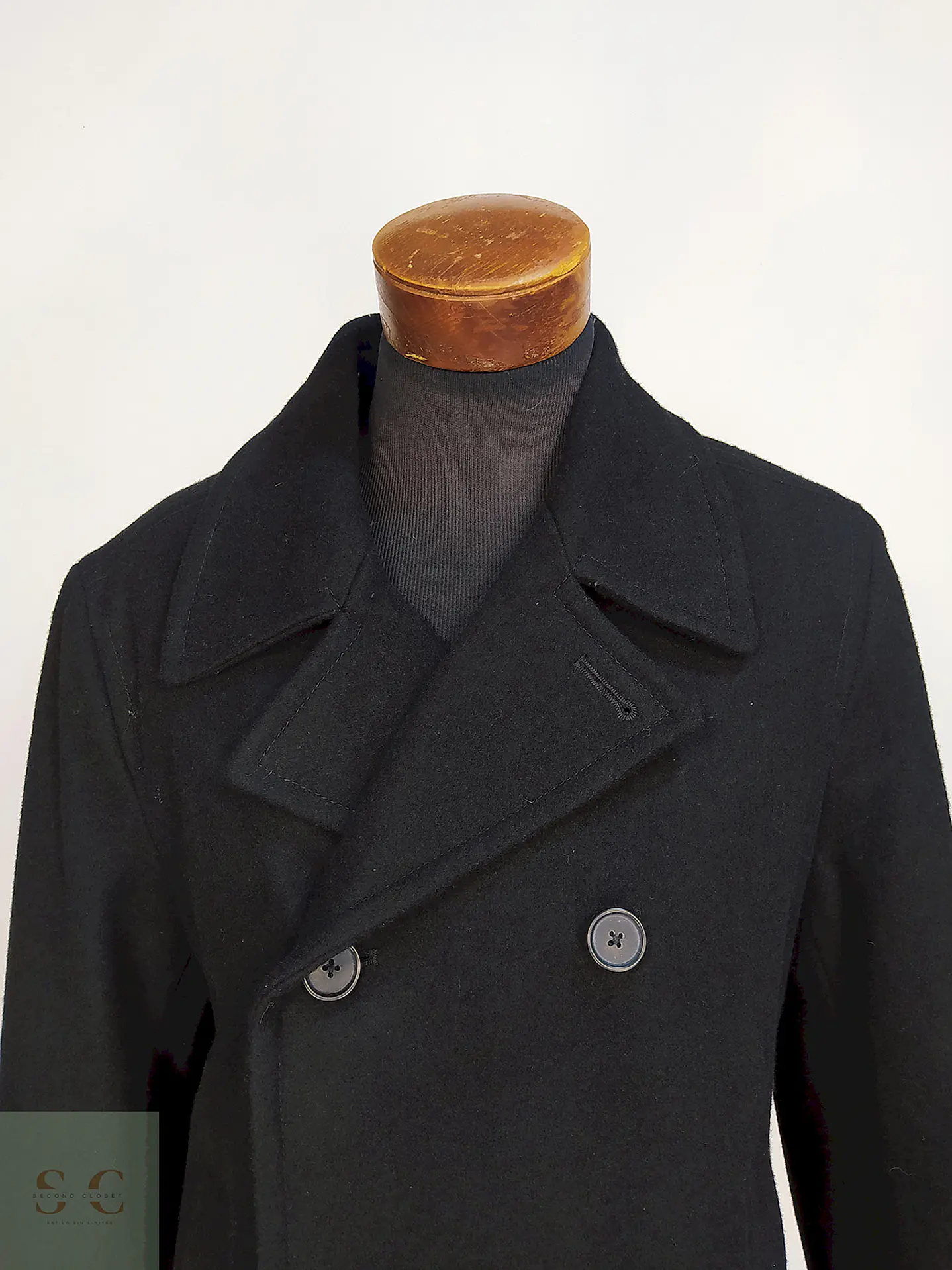 Marinero Negro Merona 60% Lana Talla L 6