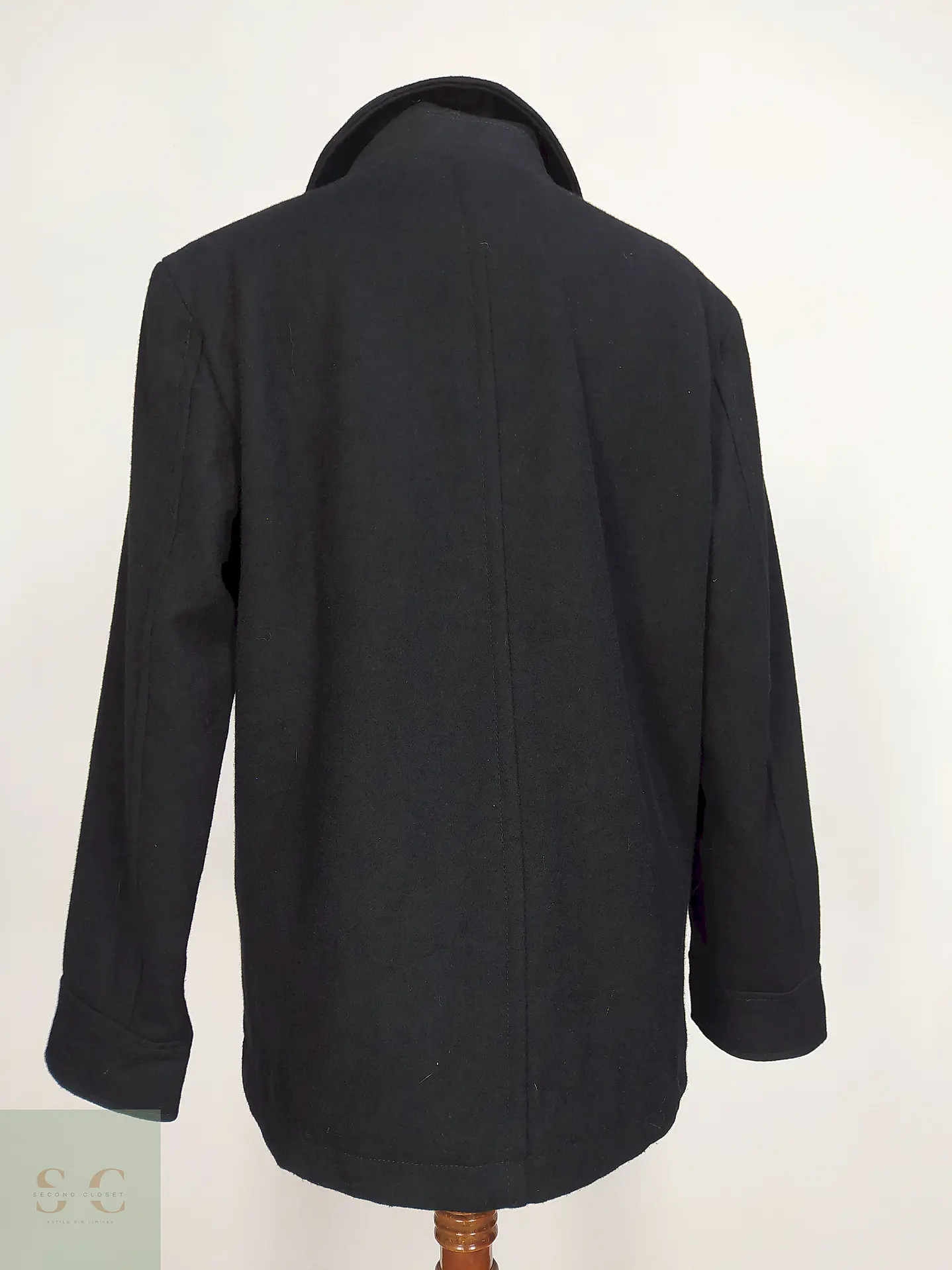 Marinero Negro Merona 60% Lana Talla L 12