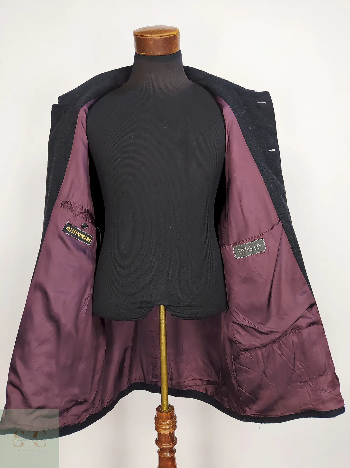 Chaquetón Plomo Austin Burke Lana Talla XXL 11