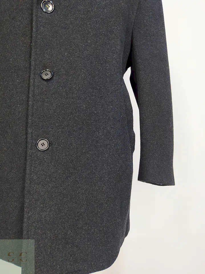 Abrigo London Fog Plomo Lana Talla XL 3