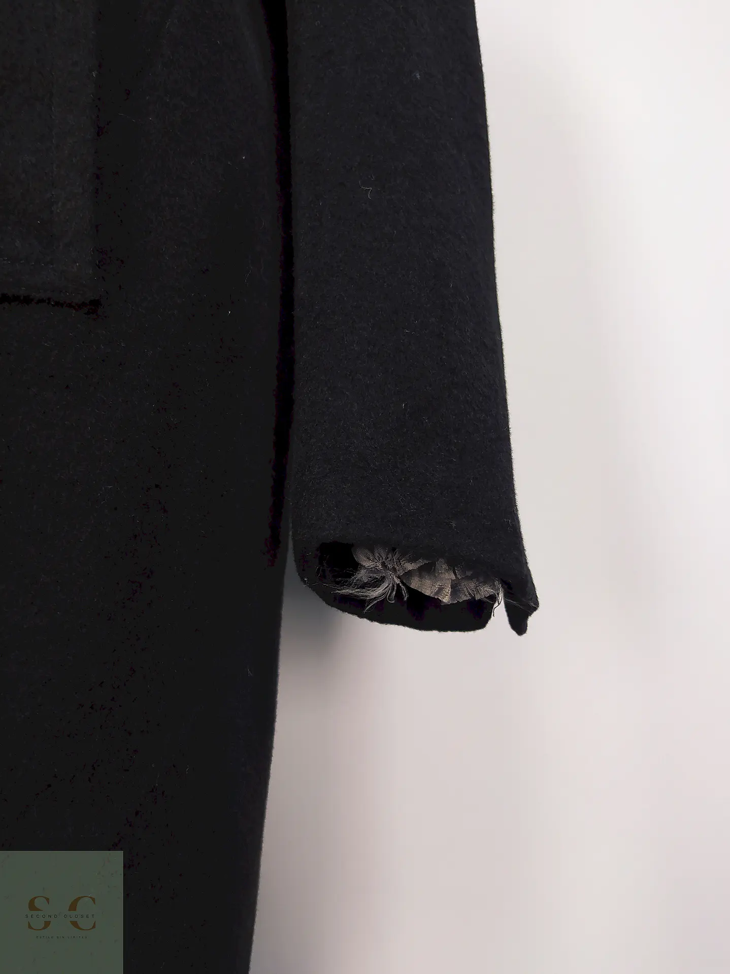 Abrigo Negro Jos A Bank 60% Lana Talla L 4