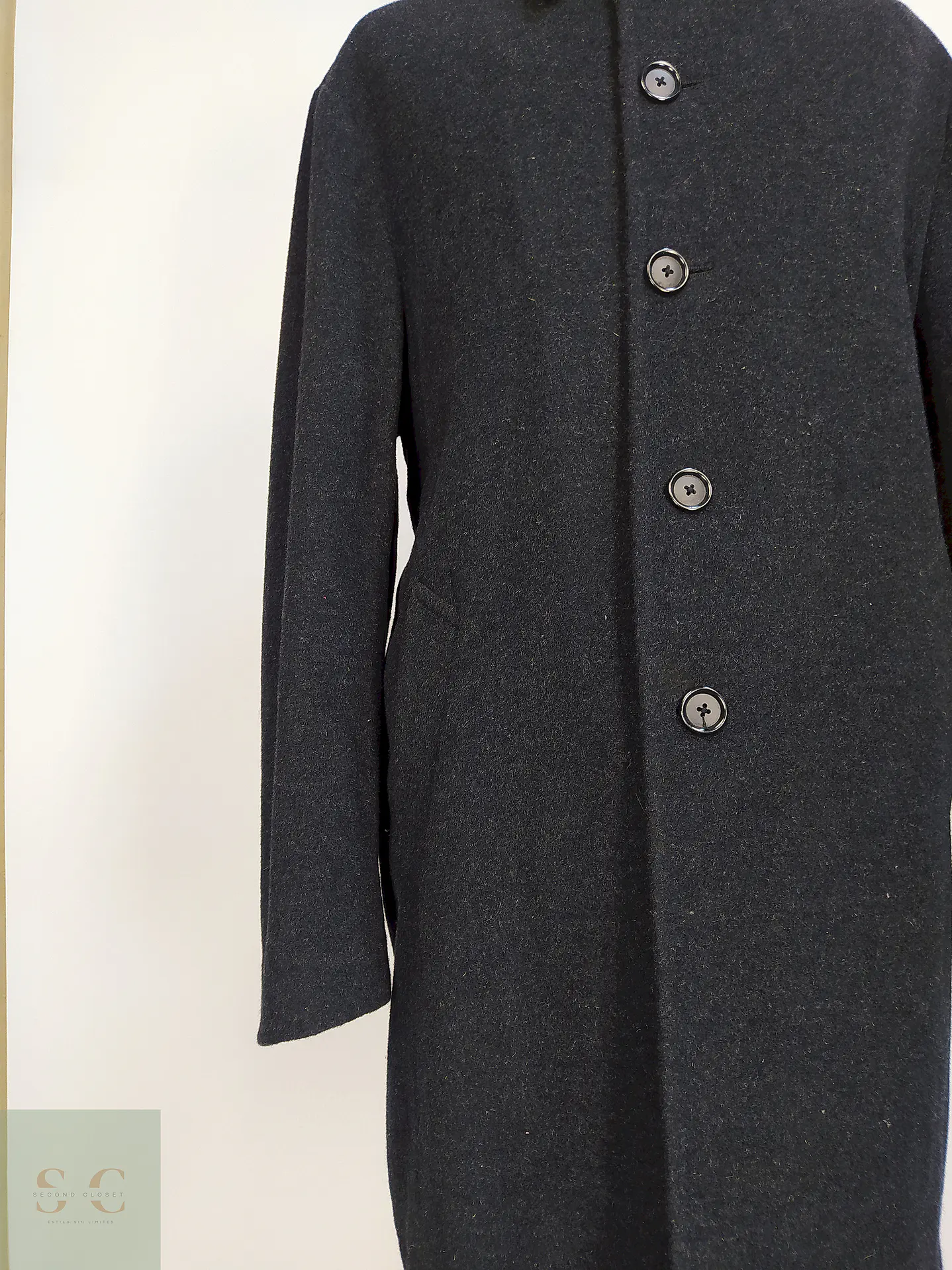 Abrigo Plomo Stafford 80% Lana Talla XL 4