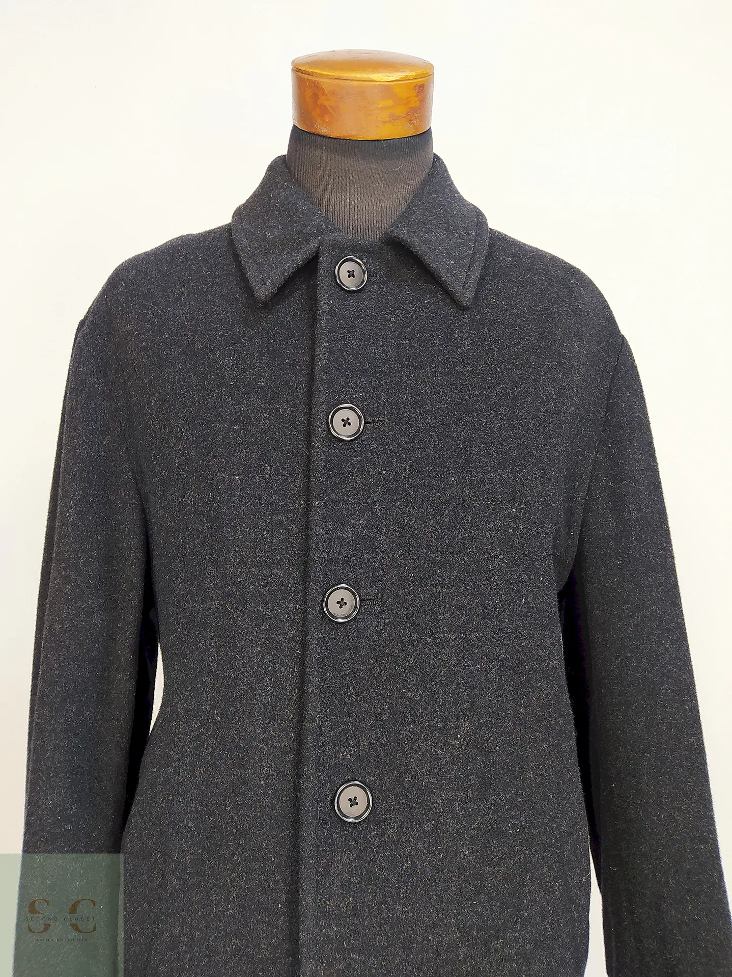 Abrigo Plomo Stafford 80% Lana Talla XL 6