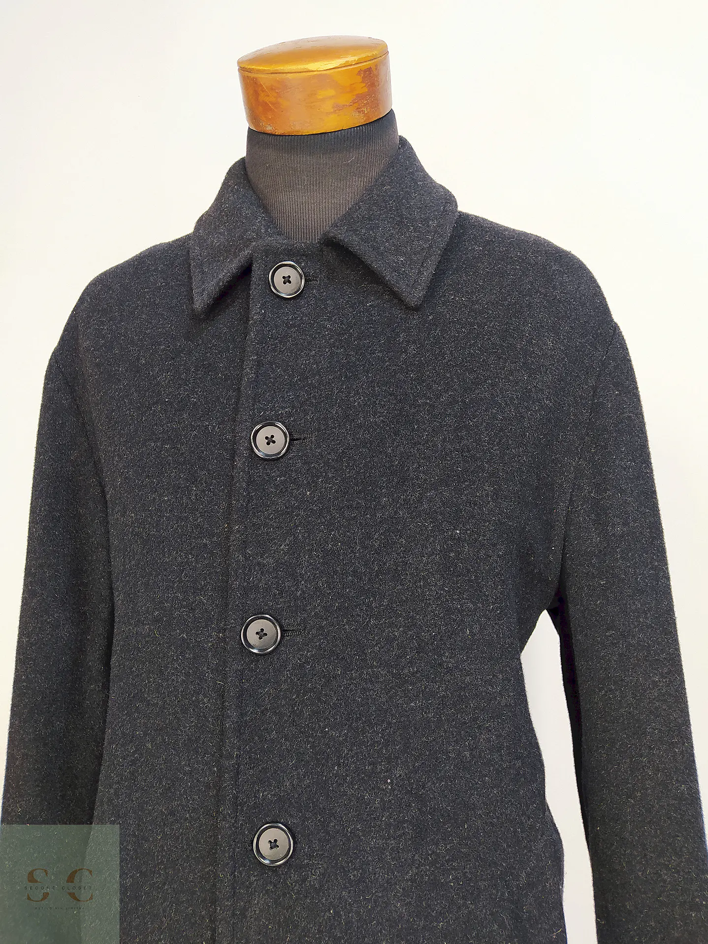 Abrigo Plomo Stafford 80% Lana Talla XL 7