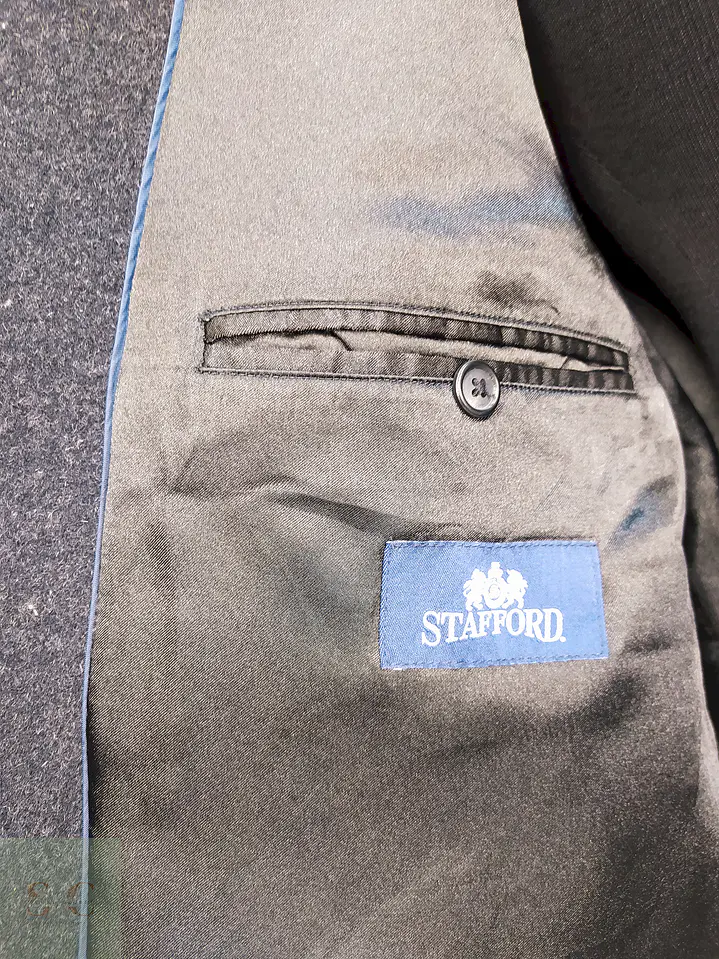 Abrigo Plomo Stafford 80% Lana Talla XL 12