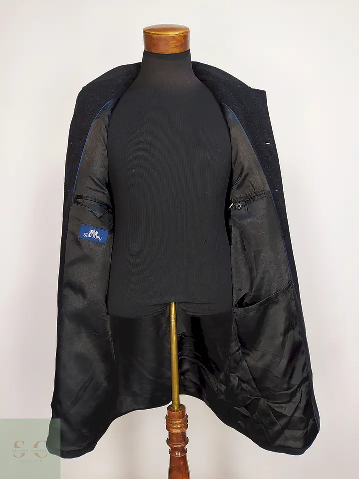 Abrigo Plomo Stafford 80% Lana Talla XL 14