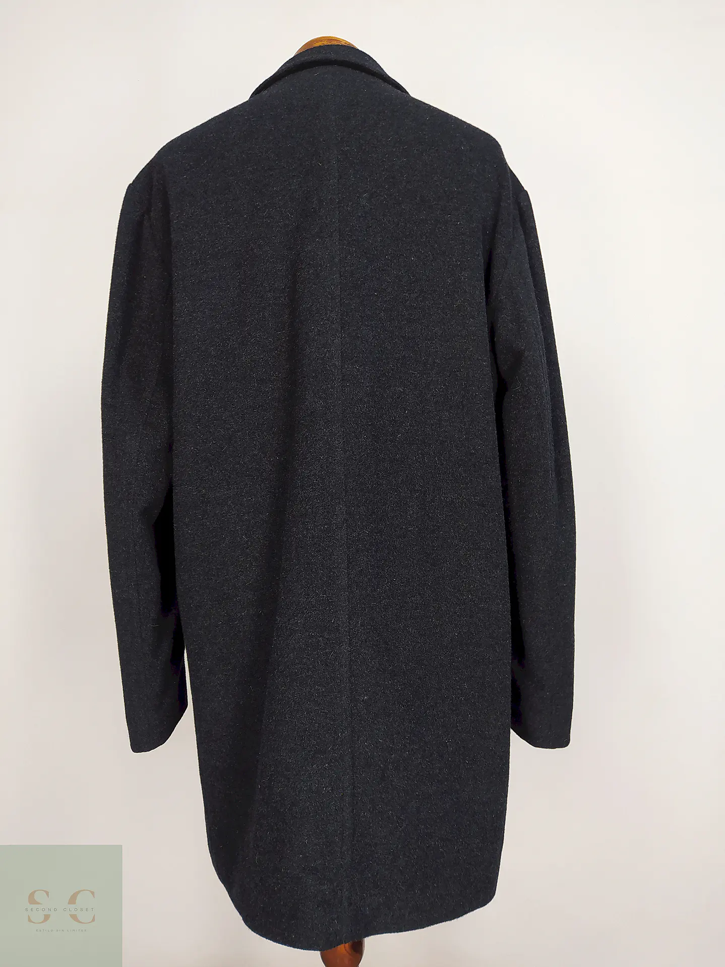 Abrigo Plomo Stafford 80% Lana Talla XL 15