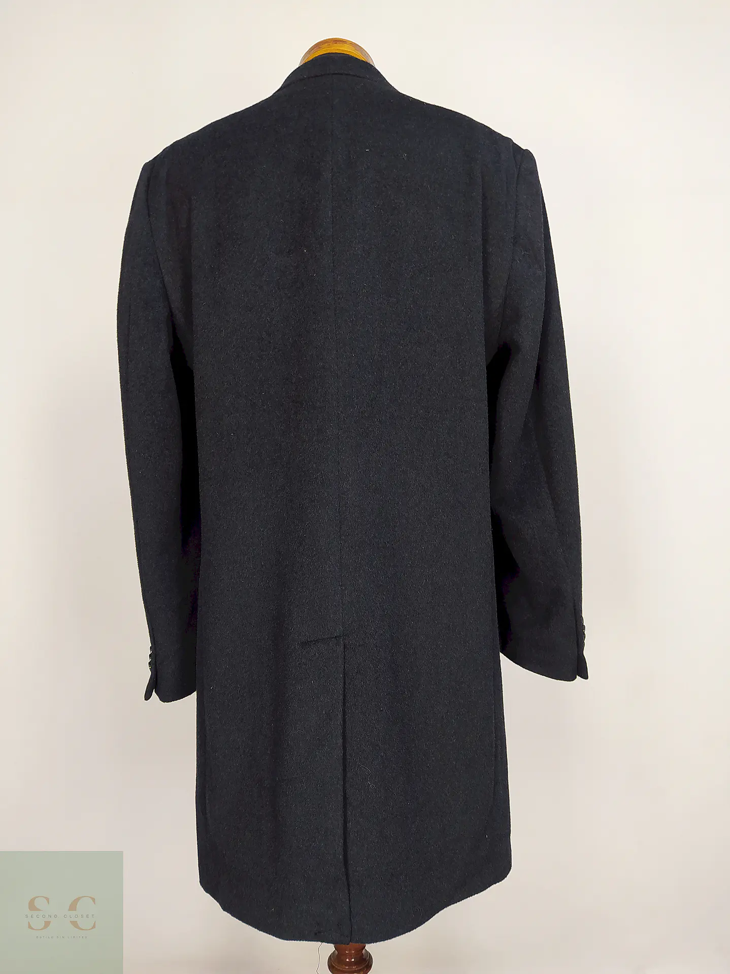 Abrigo Jos A Bank Plomo 60% Lana Talla L 12