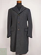 Abrigo Vintage Oumolebole Plomo Lana Virgen Cashmere Talla XXL - Miniatura 1