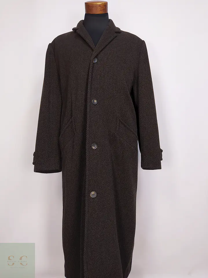 Abrigo Largo Café The Territory Ahead 80% Lana Talla L 1