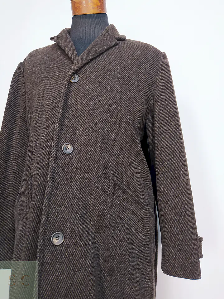 Abrigo Largo Café The Territory Ahead 80% Lana Talla L 5
