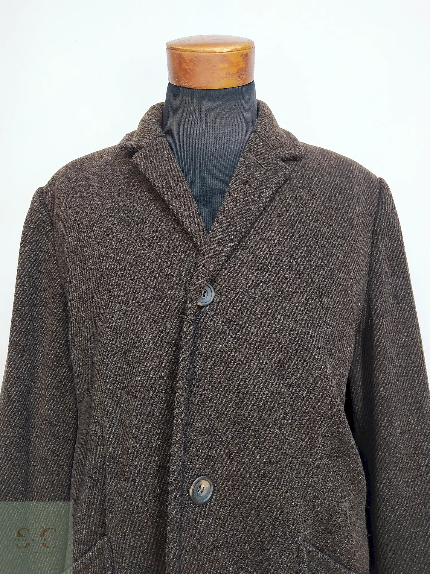 Abrigo Largo Café The Territory Ahead 80% Lana Talla L 6