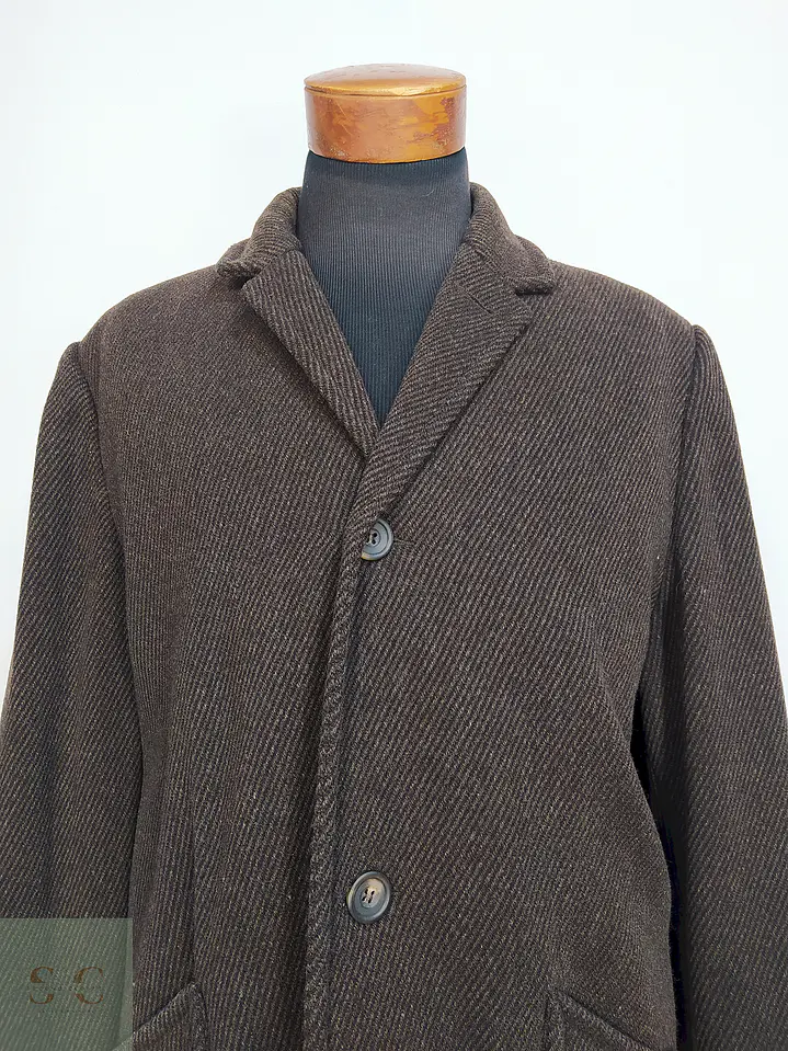 Abrigo Largo Café The Territory Ahead 80% Lana Talla L 6