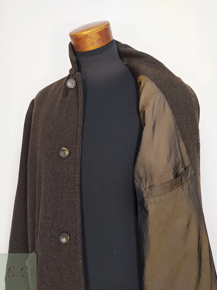 Abrigo Largo Café The Territory Ahead 80% Lana Talla L 14