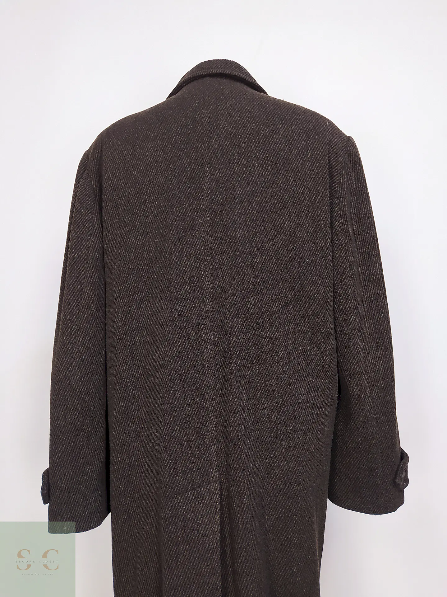 Abrigo Largo Café The Territory Ahead 80% Lana Talla L 17
