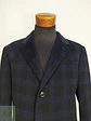 Abrigo Pronto Uomo Azul Negro Cuadros 55% Lana Talla L - Miniatura 6