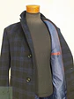 Abrigo Pronto Uomo Azul Negro Cuadros 55% Lana Talla L - Miniatura 13