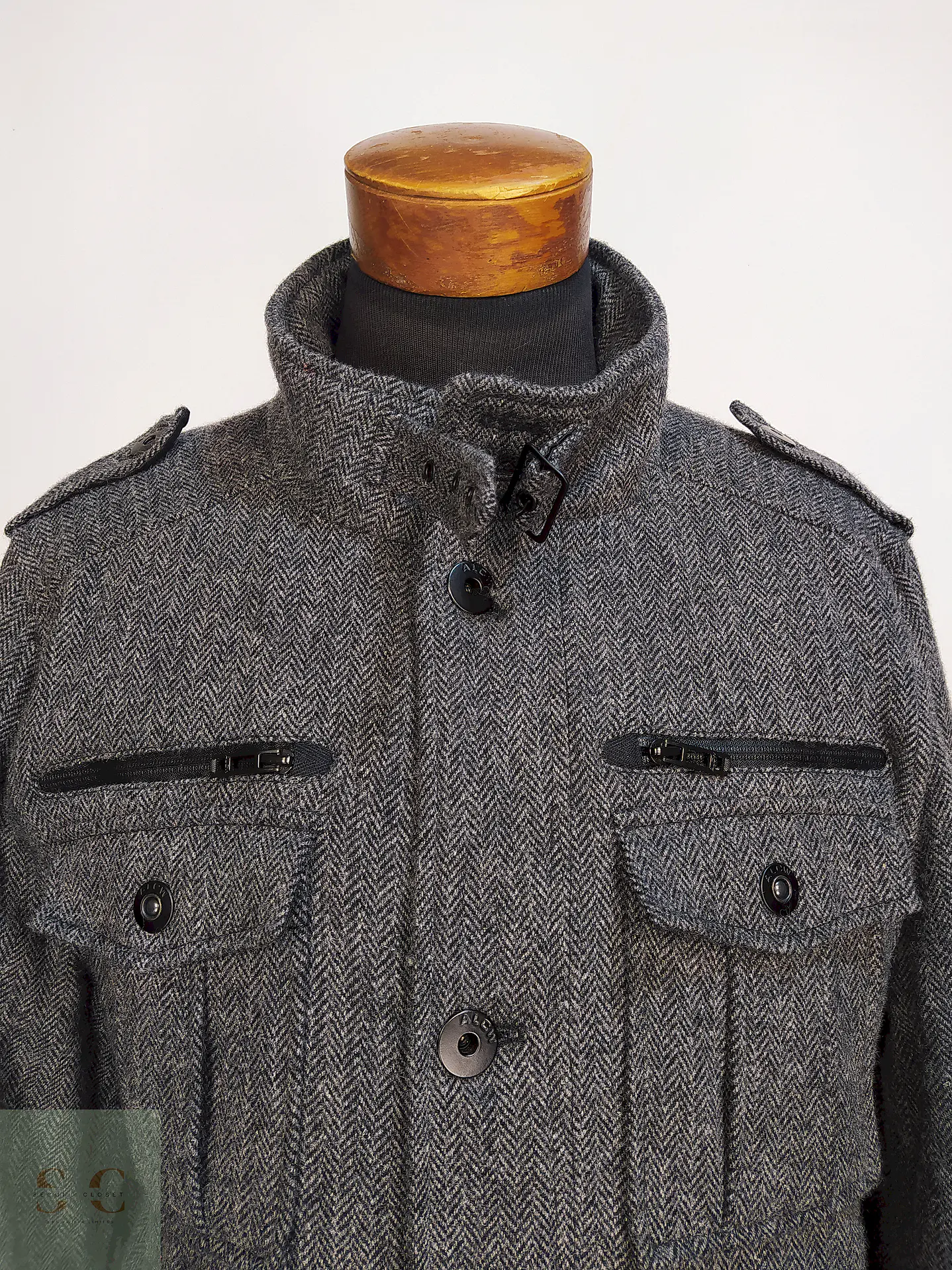 Chaqueta Utilitaria Plomo Angelo Litrico 80% Lana Talla L 5