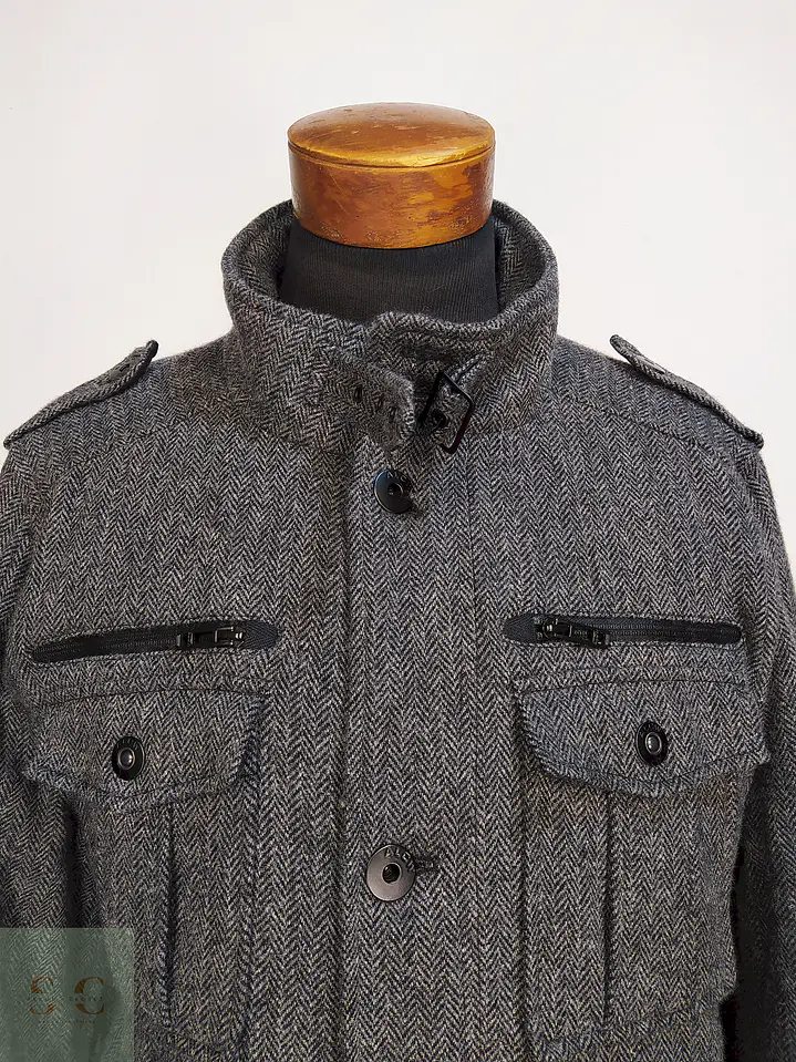 Chaqueta Utilitaria Plomo Angelo Litrico 80% Lana Talla L 5