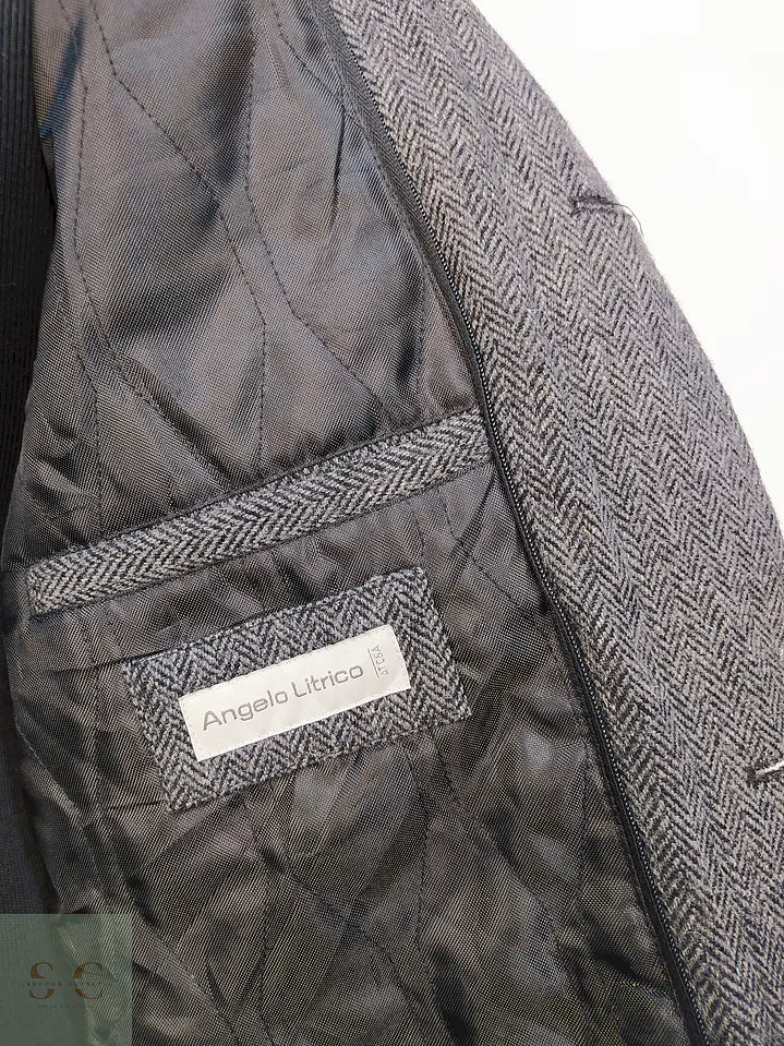 Chaqueta Utilitaria Plomo Angelo Litrico 80% Lana Talla L 7