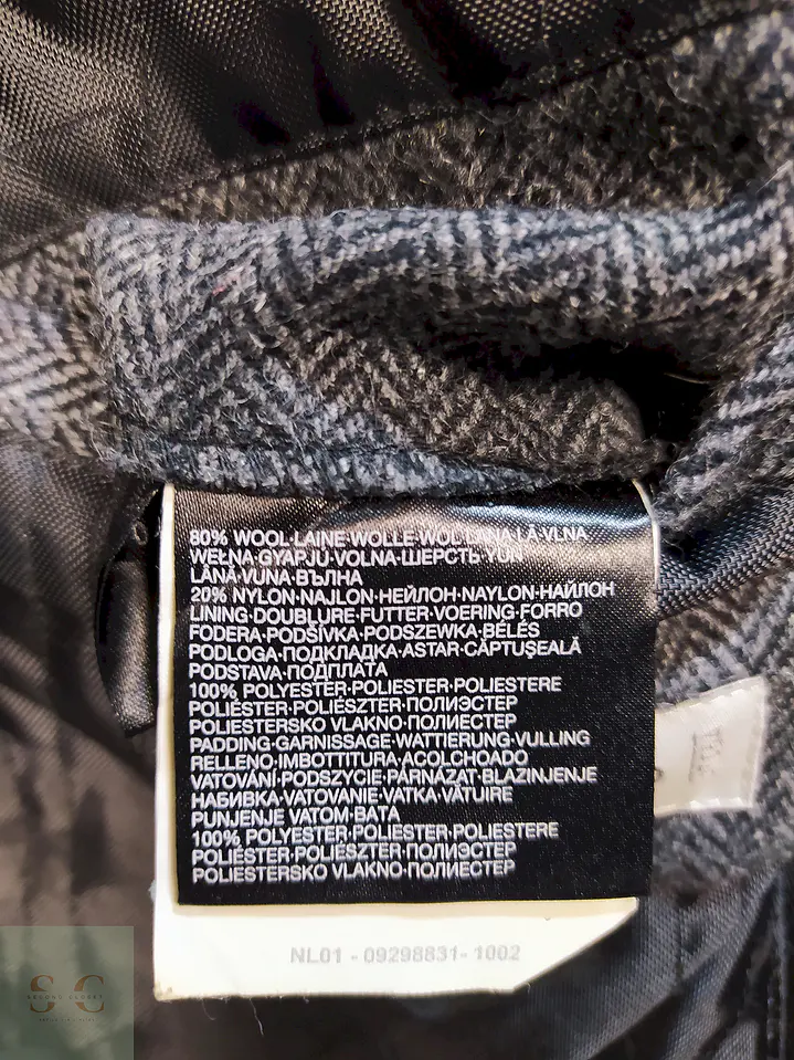 Chaqueta Utilitaria Plomo Angelo Litrico 80% Lana Talla L 8