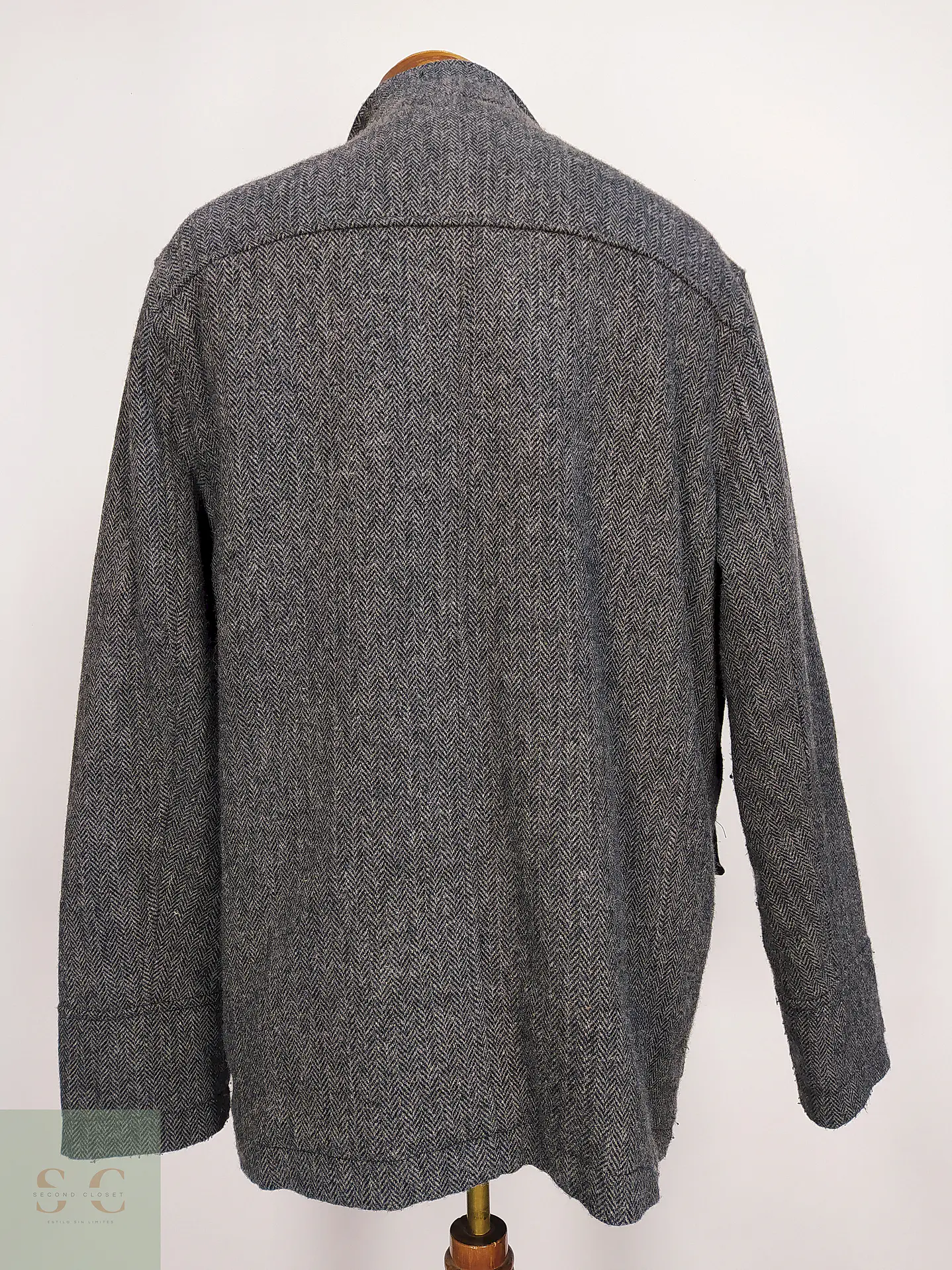 Chaqueta Utilitaria Plomo Angelo Litrico 80% Lana Talla L 11