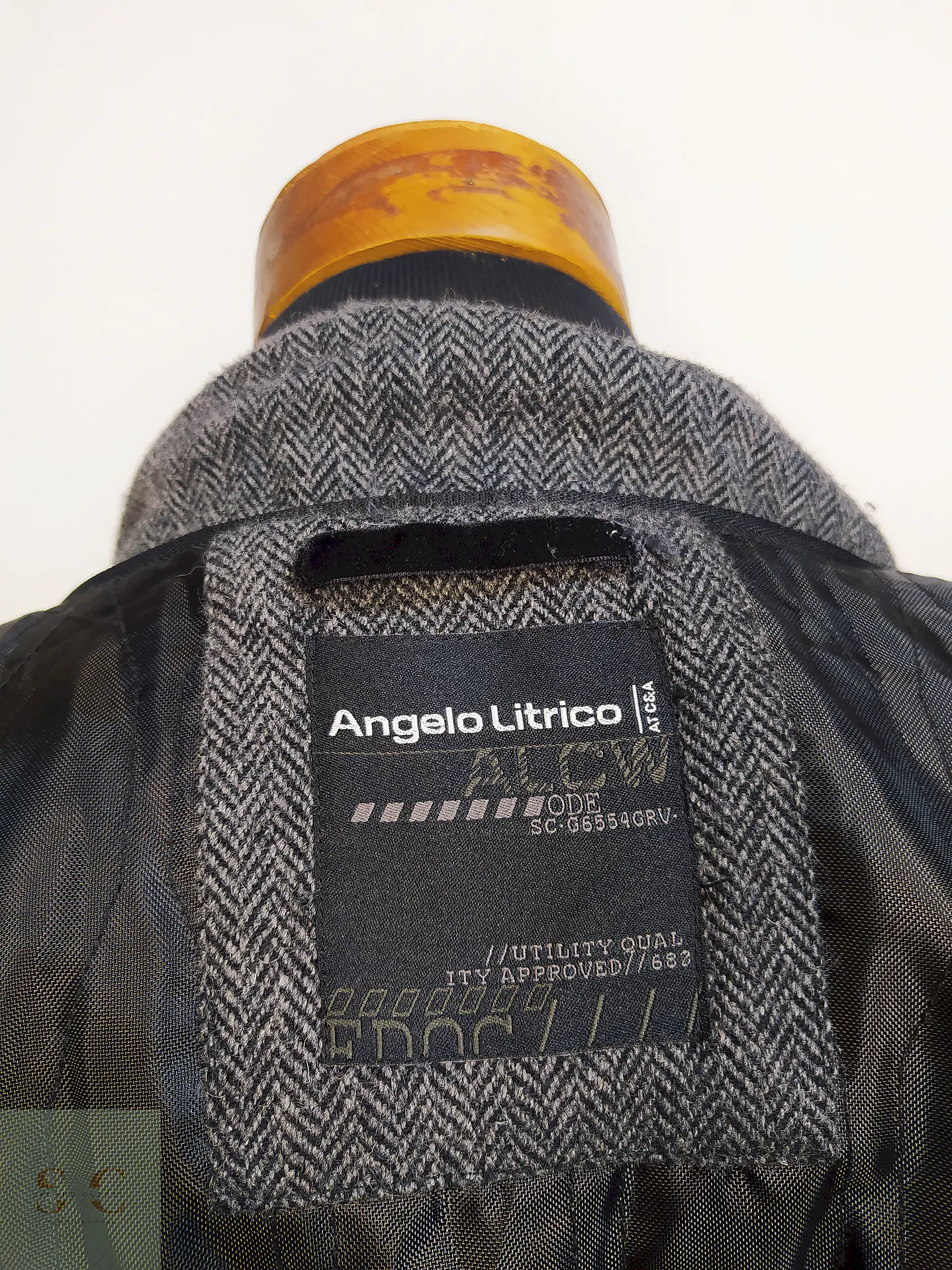 Chaqueta Utilitaria Plomo Angelo Litrico 80% Lana Talla L 12