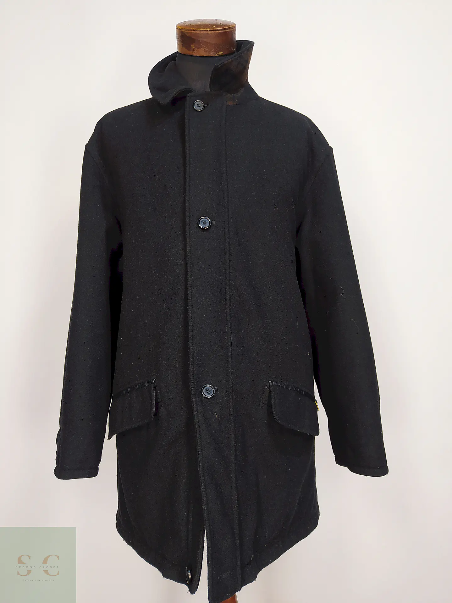 Chaquetón BSM Alpen Loden Plomo 50% Lana – Sympatex – Talla 2XL 2