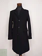Abrigo Negro Zara Italian Lana Talla SM - Miniatura 1