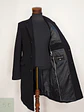 Abrigo Negro Zara Italian Lana Talla SM - Miniatura 13