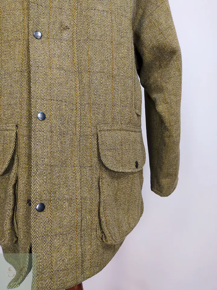 Abrigo Chaquetón Saddle Country Wear England Lana Tweed Talla 2XL 9