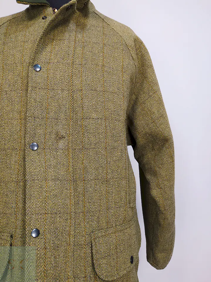 Abrigo Chaquetón Saddle Country Wear England Lana Tweed Talla 2XL 7