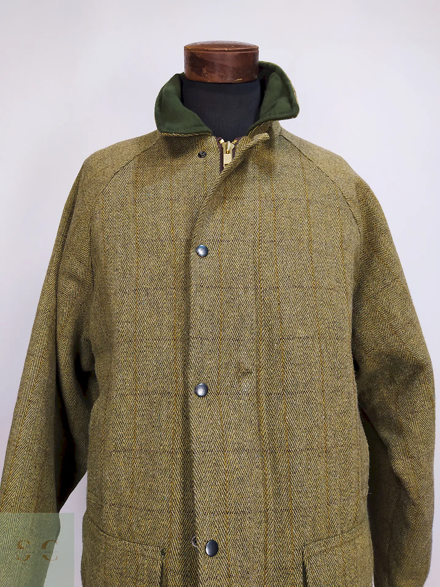 Abrigo Chaquetón Saddle Country Wear England Lana Tweed Talla 2XL 2
