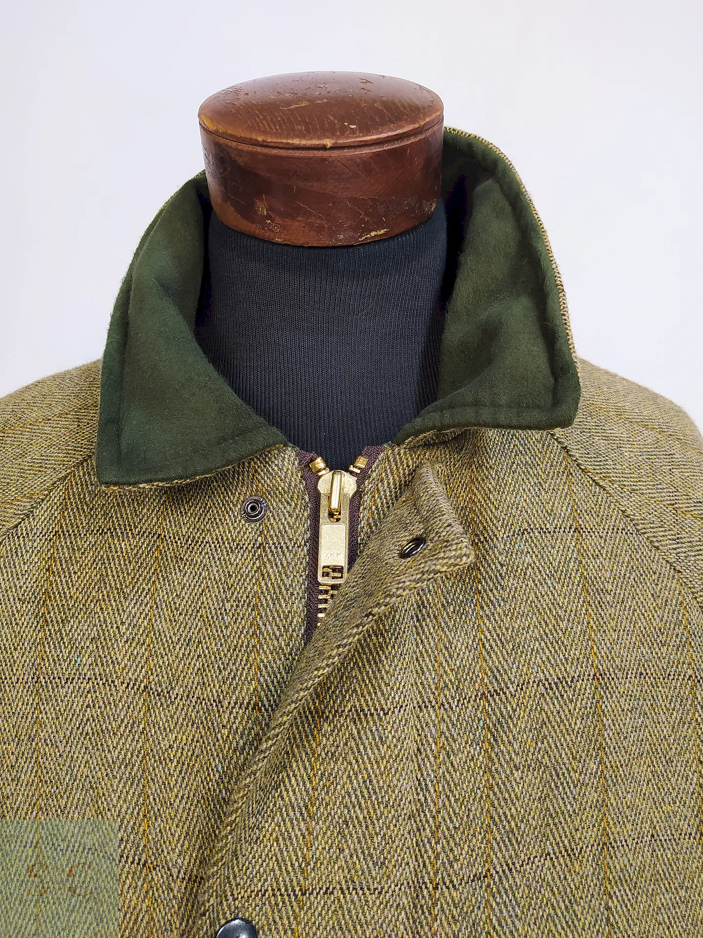 Abrigo Chaquetón Saddle Country Wear England Lana Tweed Talla 2XL 5