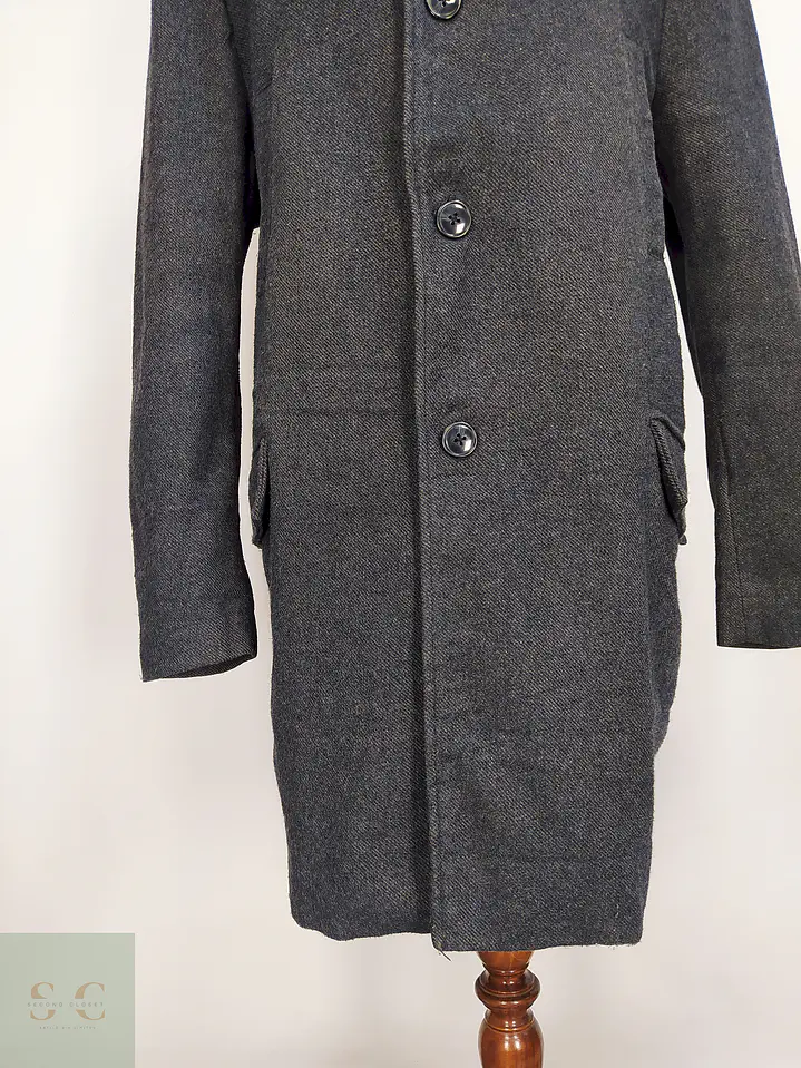 Abrigo Plomo Tailor and Son Lana Talla 2XL 2