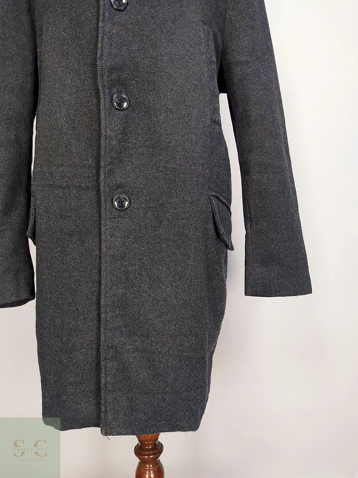 Abrigo Plomo Tailor and Son Lana Talla 2XL 3