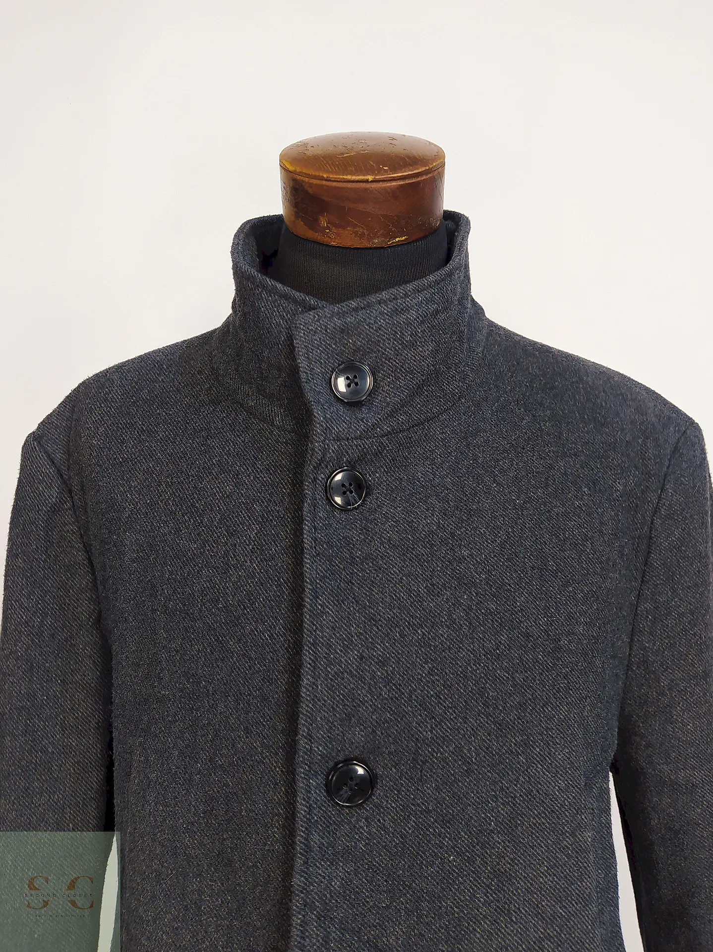 Abrigo Plomo Tailor and Son Lana Talla 2XL 6