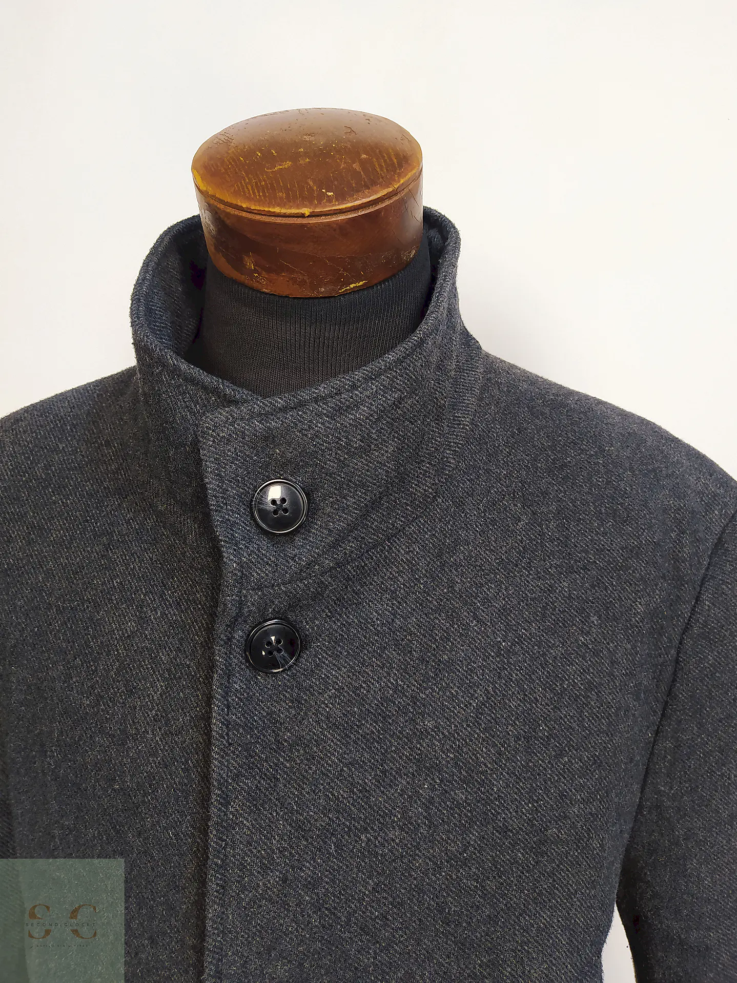 Abrigo Plomo Tailor and Son Lana Talla 2XL 7