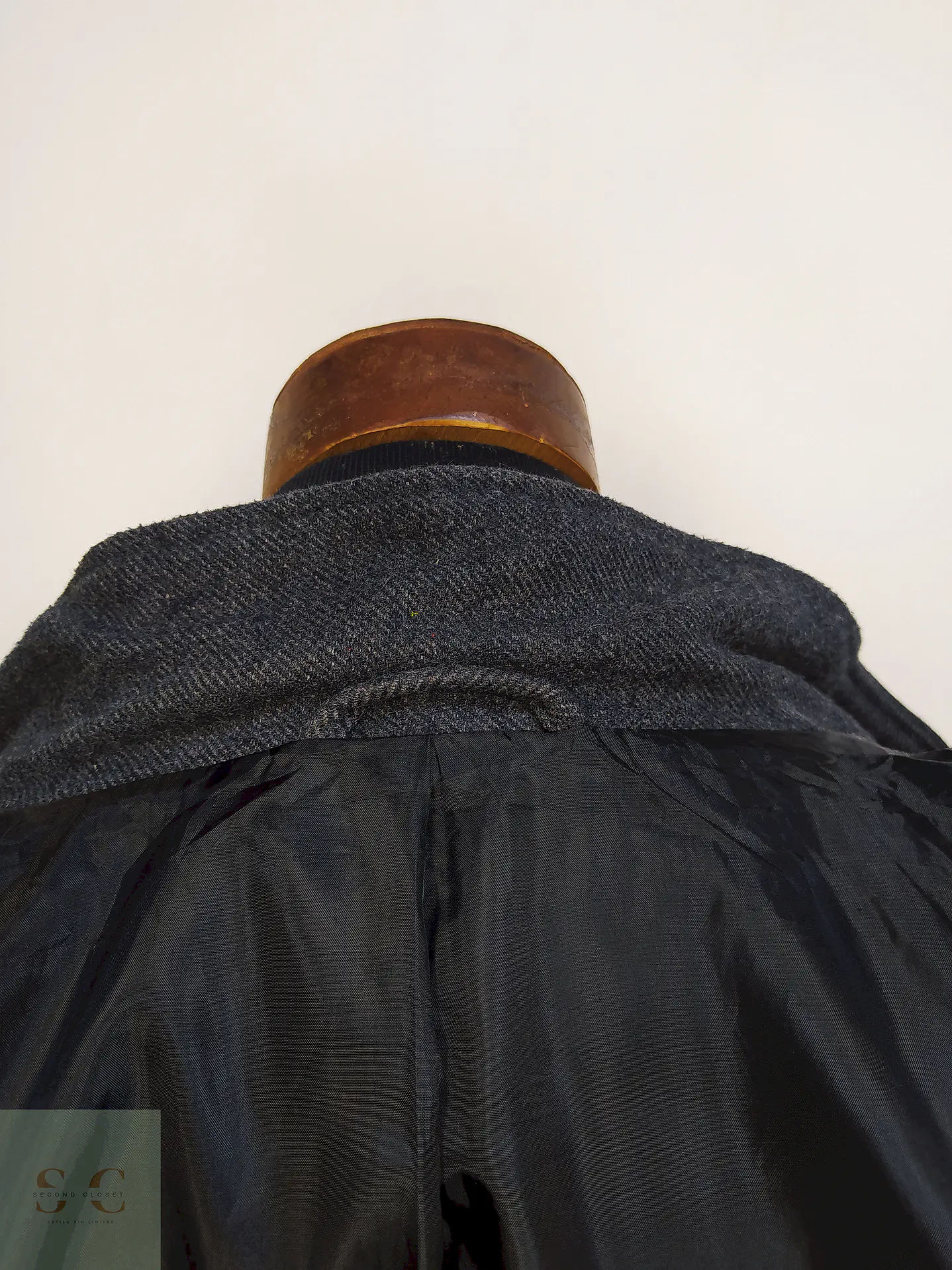 Abrigo Plomo Tailor and Son Lana Talla 2XL 13