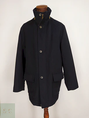 Abrigo Chaquetón Negro Westbury Lana Talla 2XL