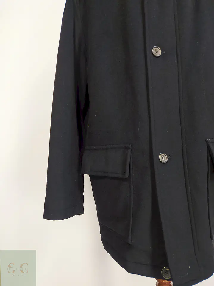 Abrigo Chaquetón Negro Westbury Lana Talla 2XL 7